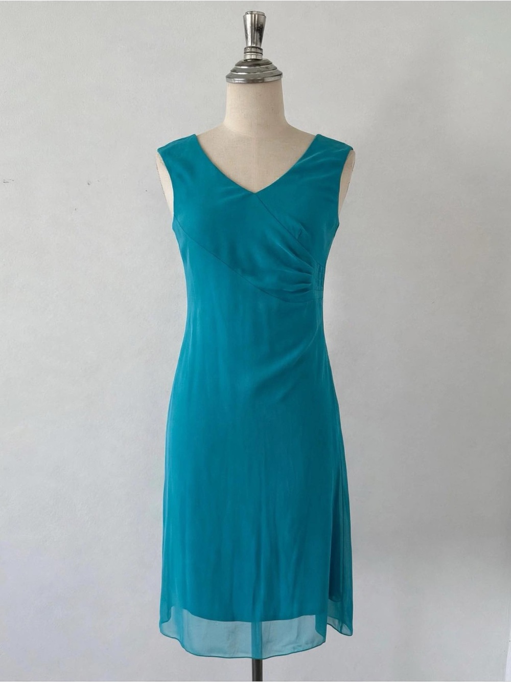 HIROKO Vintage Turquoise Blue Dress Size M